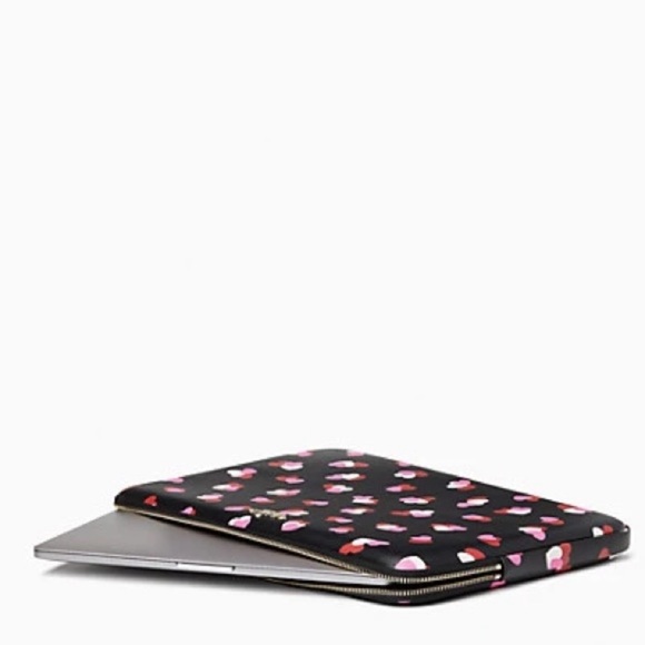 Kate Spade Staci Flutter Hearts Printed Laptop Sleeve - Picture 2 of 11